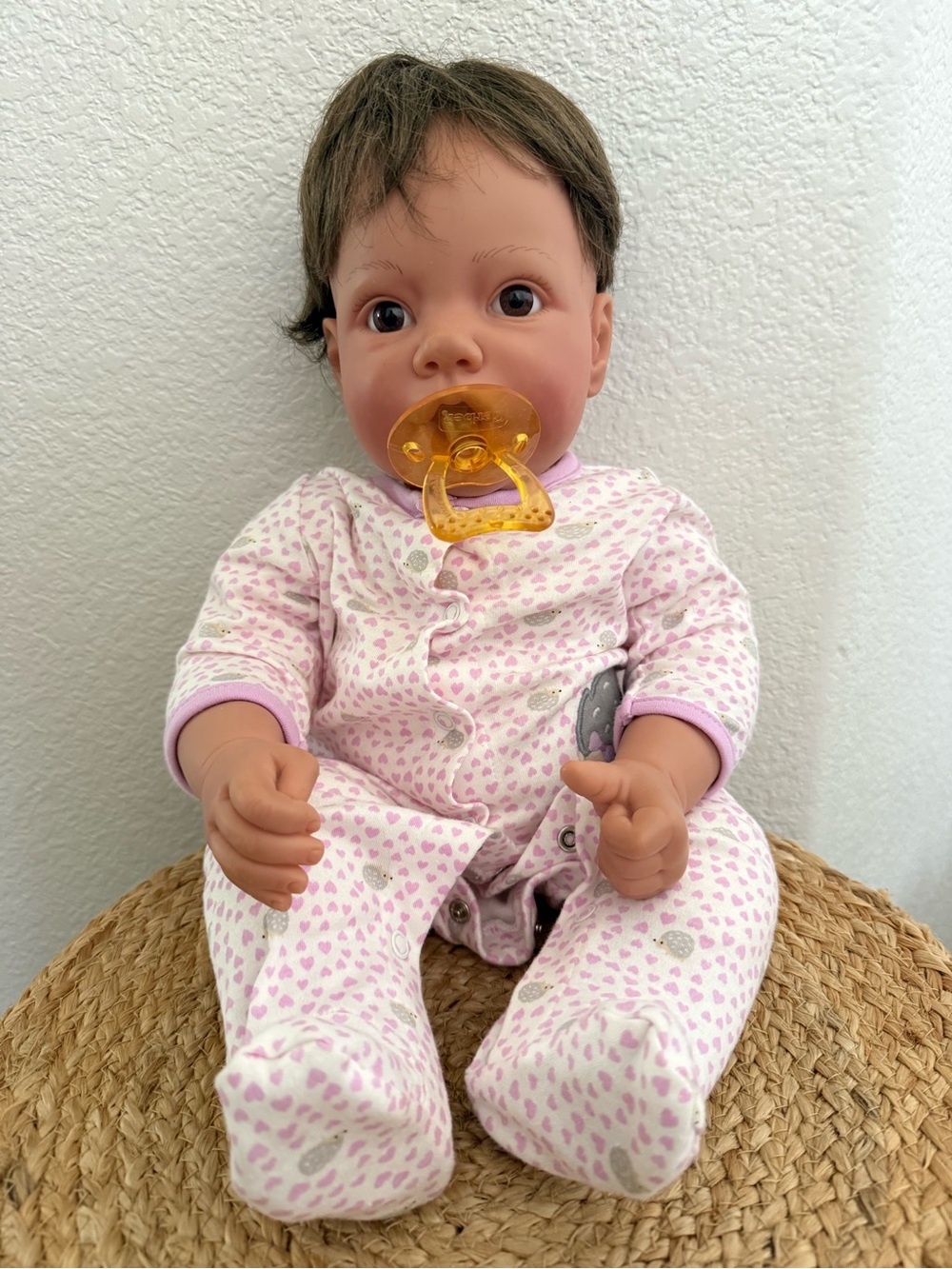 Lee Middleton Doll Realistic Baby Doll with Amber Pacifier